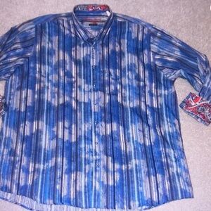 Men's Blue Striped Shirt